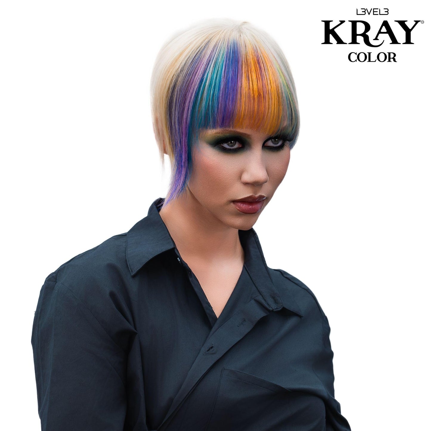 L3 - Level 3 Kray Semi Permanent Hair Color - Semi Permanent Hair Dye with Aloe Vera - Blue Beauty & Personal Care L3