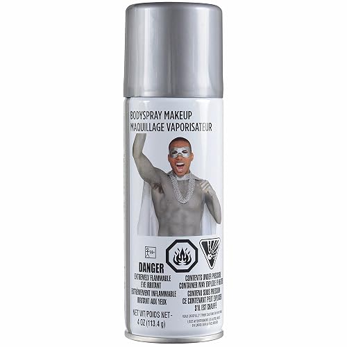 Silver Body Spray Paint Make Up| 4 Ounce | 1 Bottle Beauty & Personal Care Amscan