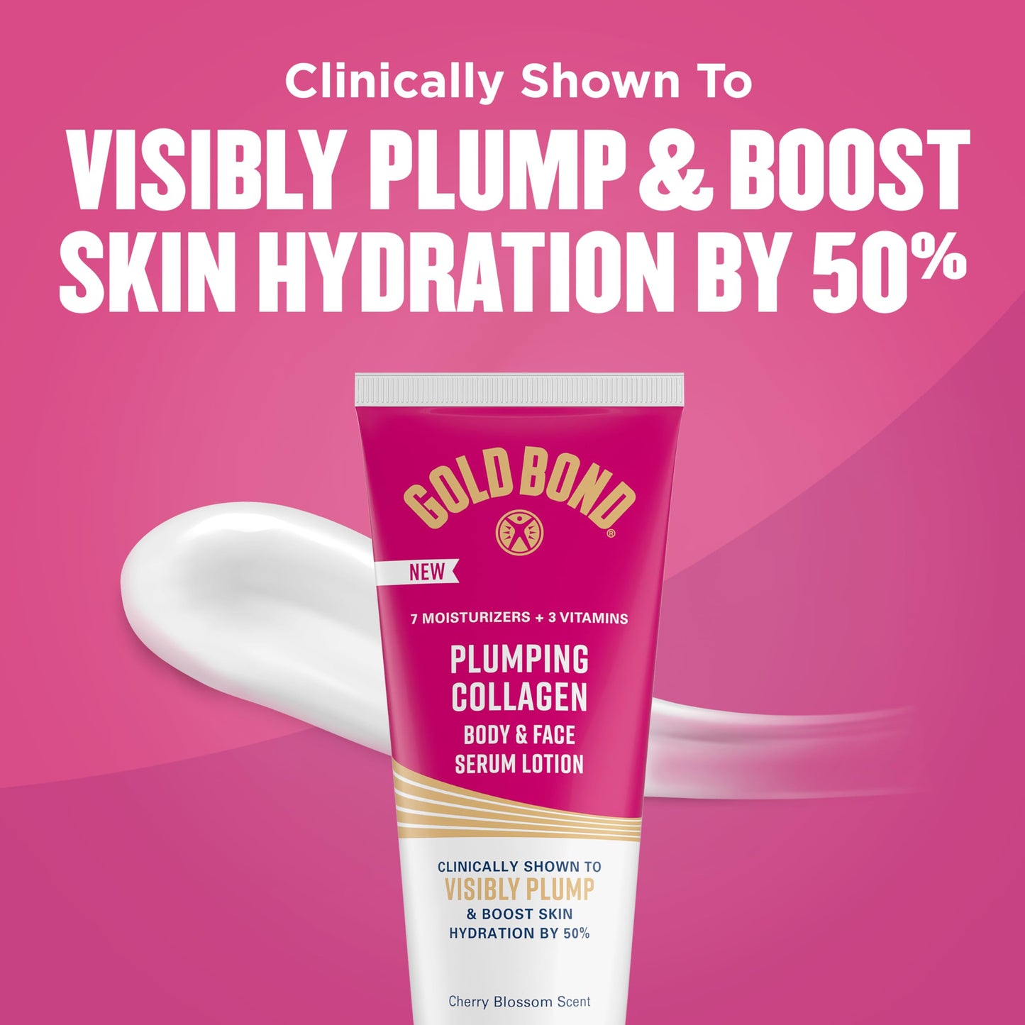 Gold Bond Plumping Collagen Body and Face Serum Lotion, Lightweight Hydrating Moisturizer with Collagen Peptide Complex, Jojoba and Grapeseed Oils Beauty and Personal Care Gold Bond