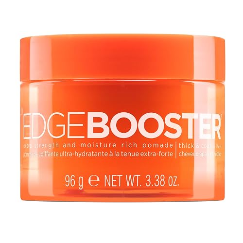 Style Factor Edge Booster Extra Strength & Moisture Rich Pomade | Strong Hold Edge Control Gel for Thick & Coarse Hair | High Shine, Non-Greasy Beauty & Personal Care Style Factor