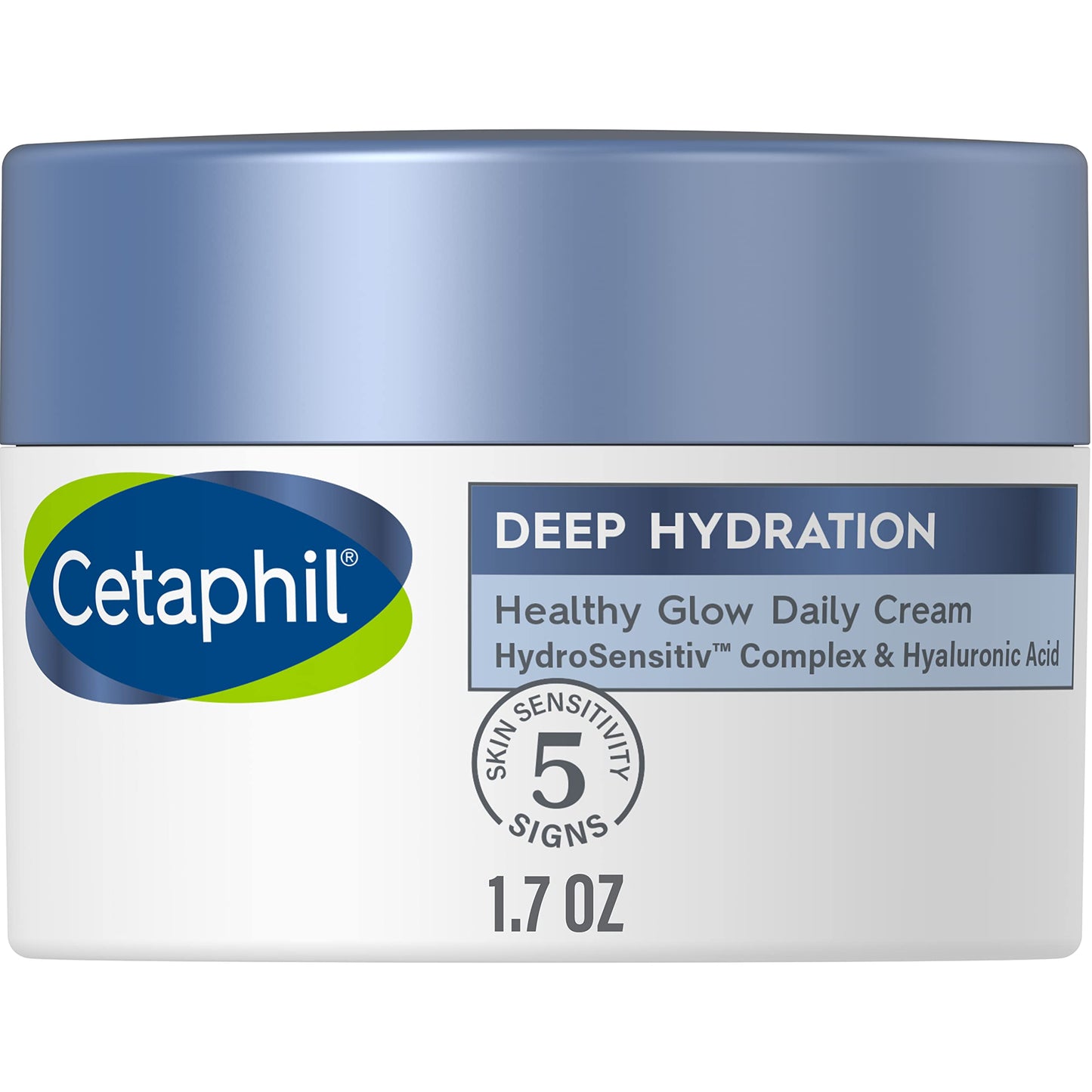 Cetaphil Deep Hydration Fragrance Free Healthy Glow Daily Face Cream, 1.7 oz, 48Hr Dry Skin Face Moisturizer for Sensitive Skin, With Hyaluronic Acid Beauty & Personal Care Cetaphil