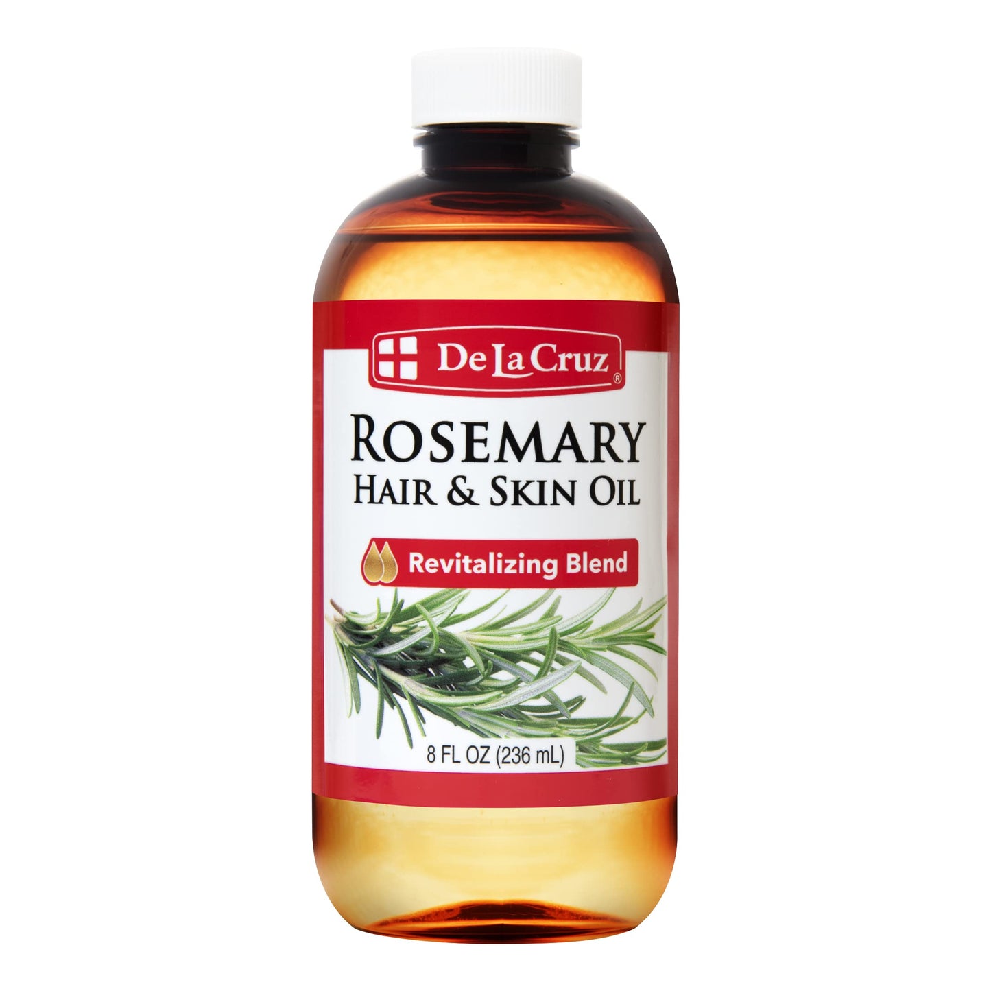 De La Cruz Rosemary Oil Blend Moisturizer with Castor, Avocado and Olive Oil - Topical Use Only 8 FL. OZ. (236 mL) Beauty & Personal Care De La Cruz