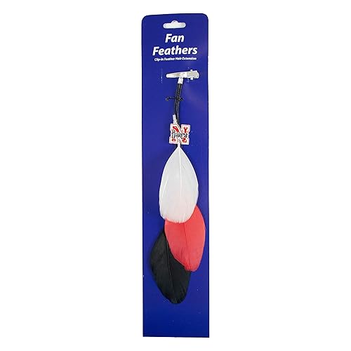 Littlearth NCAA Nebraska Cornhuskers Feather Hair Clip Beauty & Personal Care Littlearth