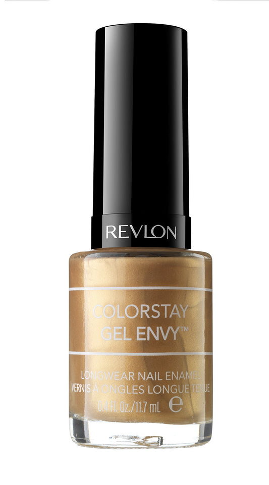 Revlon ColorStay Gel Envy Longwear Nail Polish, with Built-in Base Coat & Glossy Shine Finish, in Nude/Brown, 200 Jackpot, 0.4 oz Beauty & Personal Care REVLON