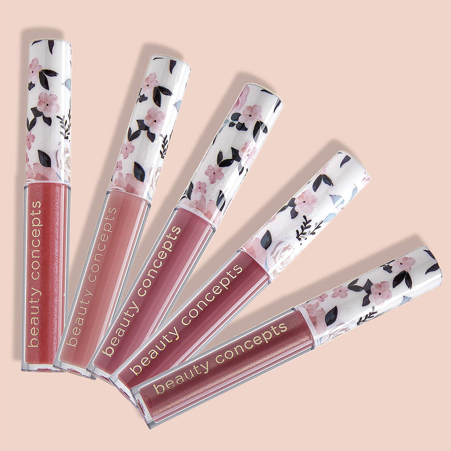 Beauty Concepts Lip Gloss Collection - Shimmering, Glossy Lip Makeup Set for a Radiant Finish, Floral Collection Beauty & Personal Care B.C BEAUTY CONCEPTS