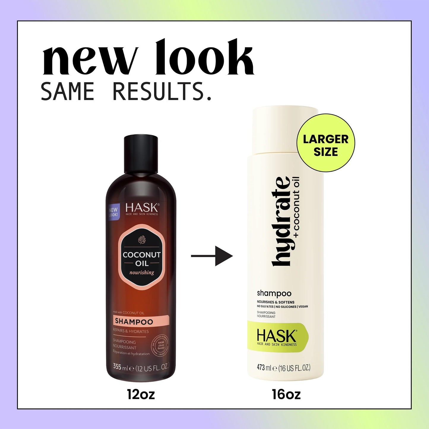 HASK Coconut Nourishing Shampoo & Conditioner Set | Moisture for Dry, Dull Hair, Smooths Frizz, Adds Shine | Sulfate Free, Silicone Free, Cruelty Beauty & Personal Care HASK