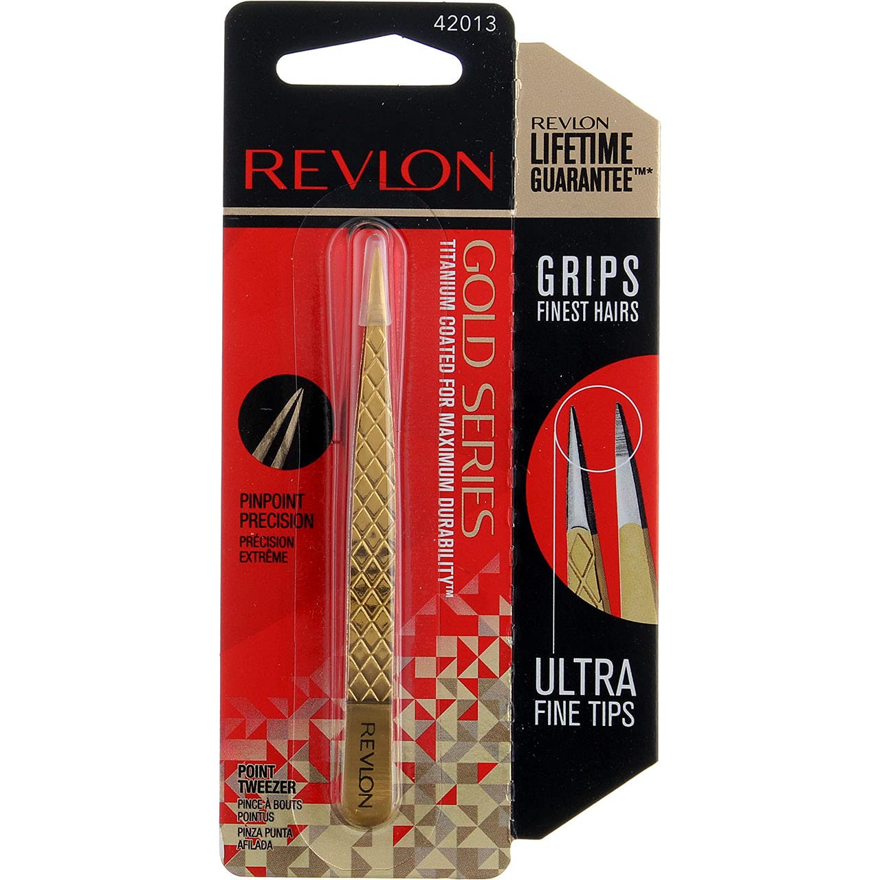 Revlon Gold Series Titanium Coated Point Tweezer Beauty & Personal Care REVLON