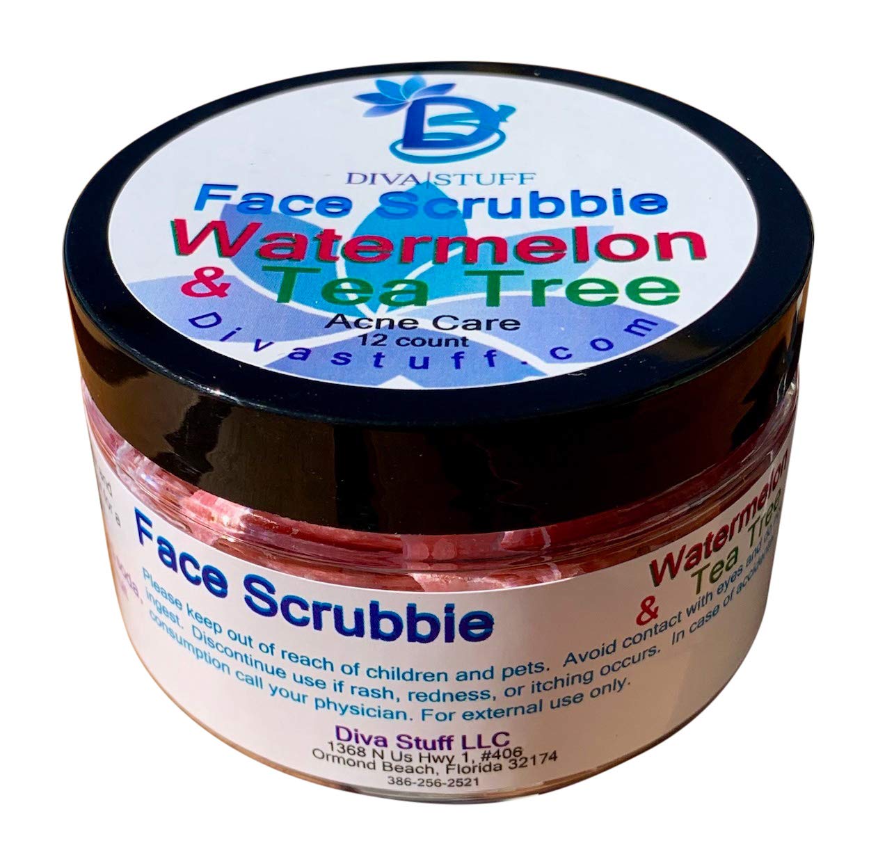 Diva Stuff Face Scrubbie - Exfoliating Face Scrub Pads - Blackhead/Whitehead Acne Reducing Skincare Tool - Promotes New Skin Cell Turn Over - 12 Pads Beauty & Personal Care Diva Stuff