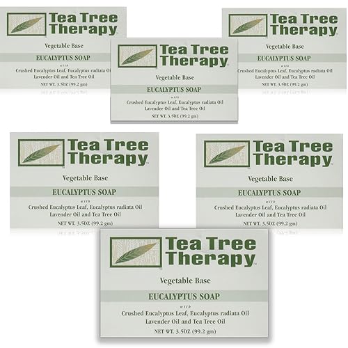 Tea Tree Therapy Vegetable Base Bar Soap, Eucalyptus, 6 Count Beauty & Personal Care Tea Tree Therapy