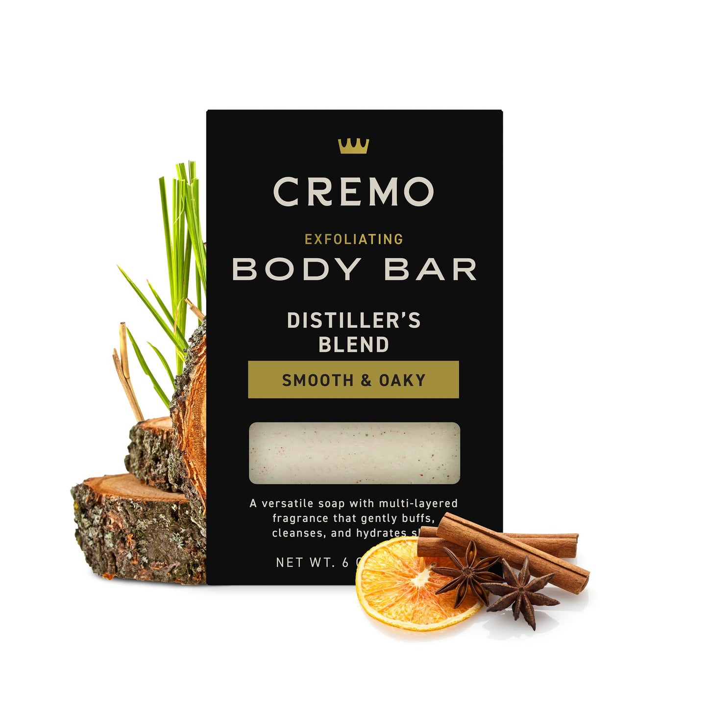 Cremo Exfoliating Body Bars Distiller's Blend - A Combination of Lava Rock and Oat Kernel Gently Polishes While Shea Butter Leaves Your Skin Feeling Beauty & Personal Care Cremo