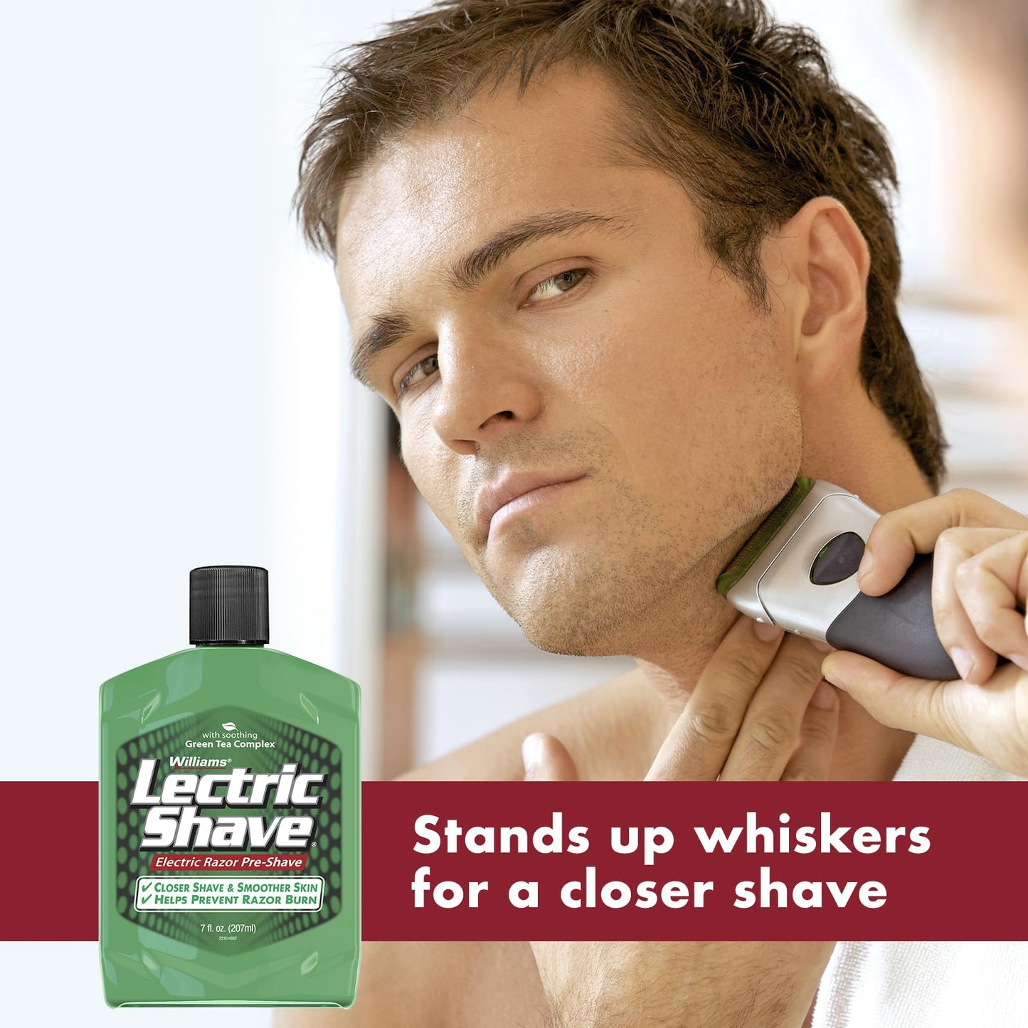 Williams Lectric Shave - Electric Razor Pre-Shave with Soothing Green Tea Complex, 7 fl oz (207 mL) Beauty & Personal Care Lectric Shave