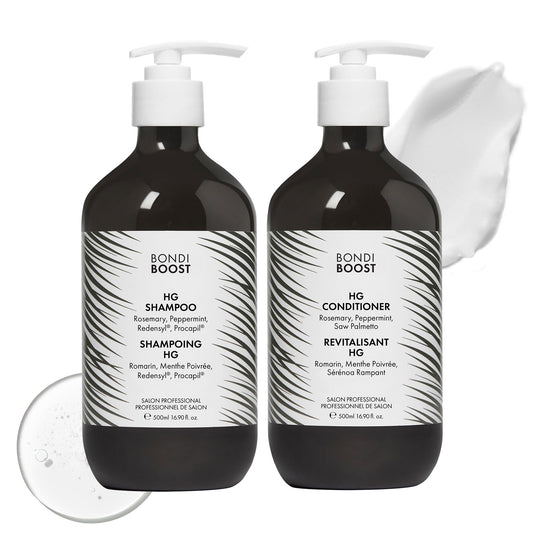 BondiBoost HG Anti-Thinning Shampoo Conditioner Set [16.90 fl oz each], Clinically Tested to Promote Fuller + Thicker-Looking Hair for Women & Men Beauty and Personal Care BONDIBOOST Default Title