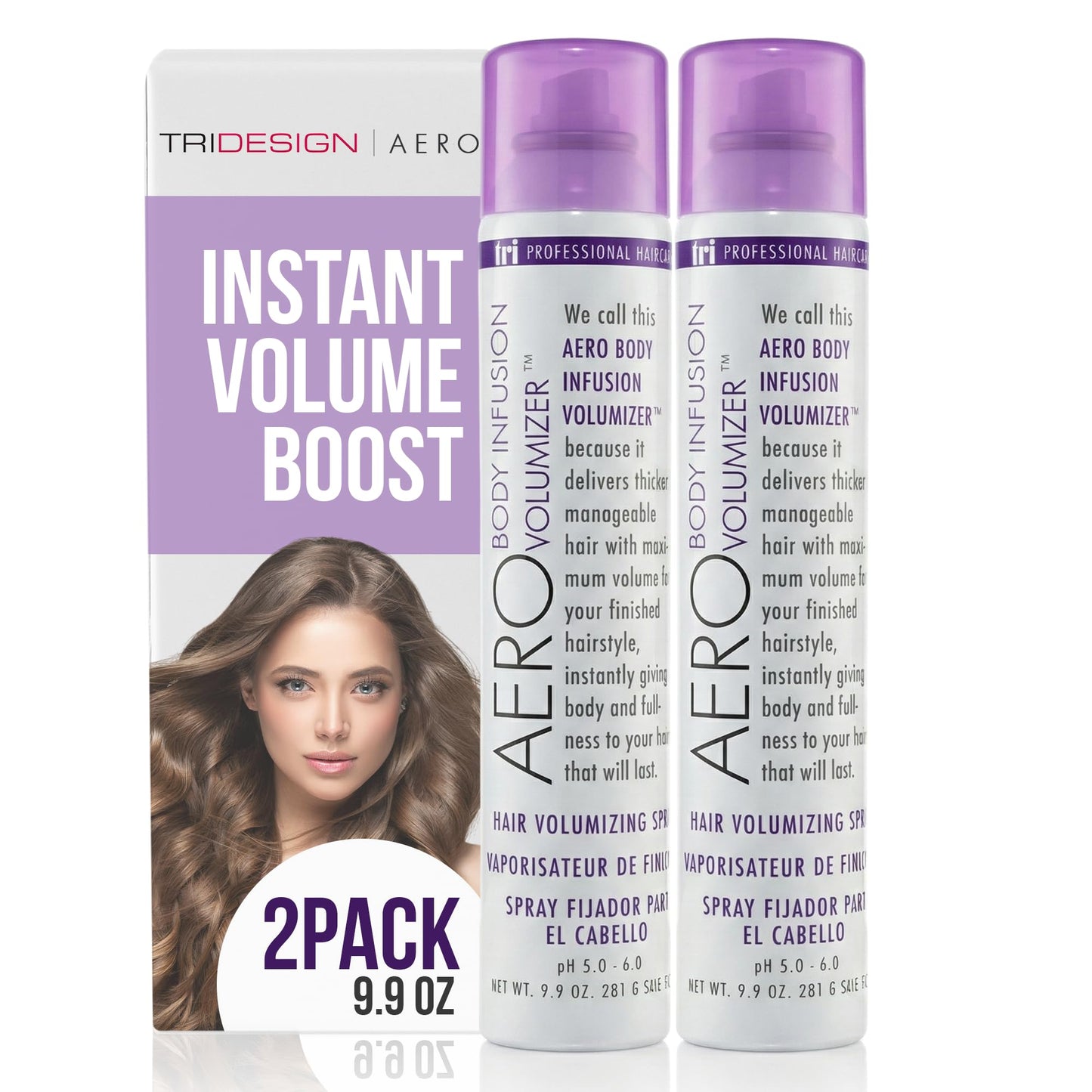 TRIDESIGN Aero Body Infusion Volumizer - Achieve Maximum Volume & Enhanced Texture, Weightless Formula for Root Lift & Fullness, Adds Body & Shine Beauty & Personal Care TRIDESIGN