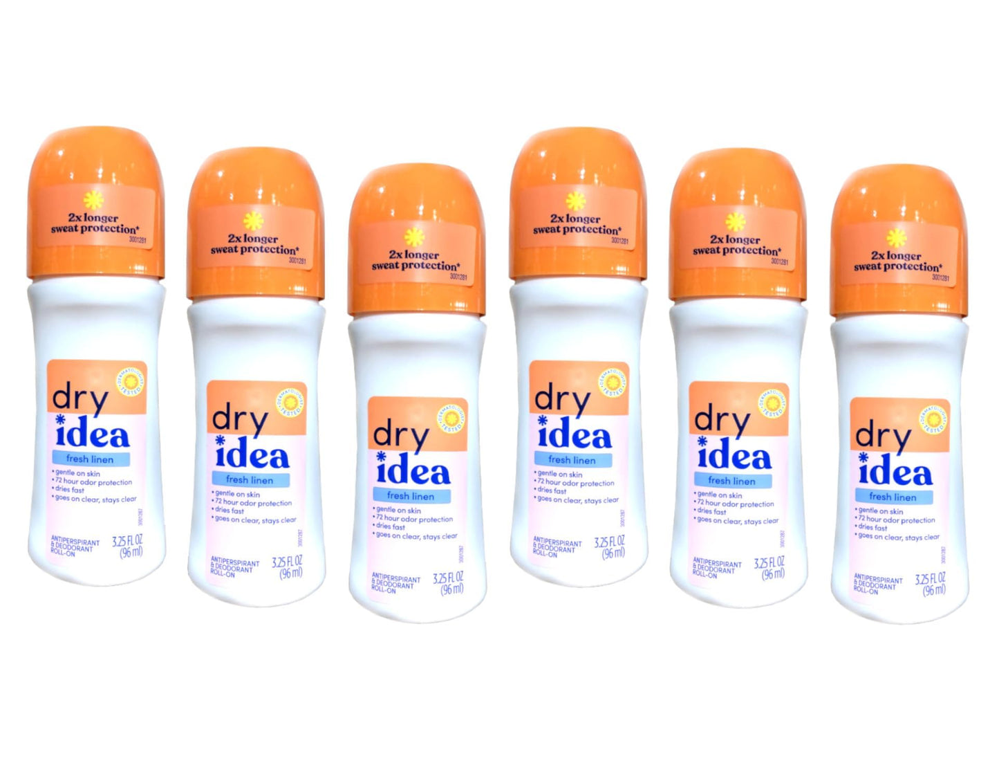 Dry Idea Fresh Linen Roll-On Antiperspirant Deodorant Fresh Linen 3.25 Ounce (Pack of 6) Beauty & Personal Care Dry Idea