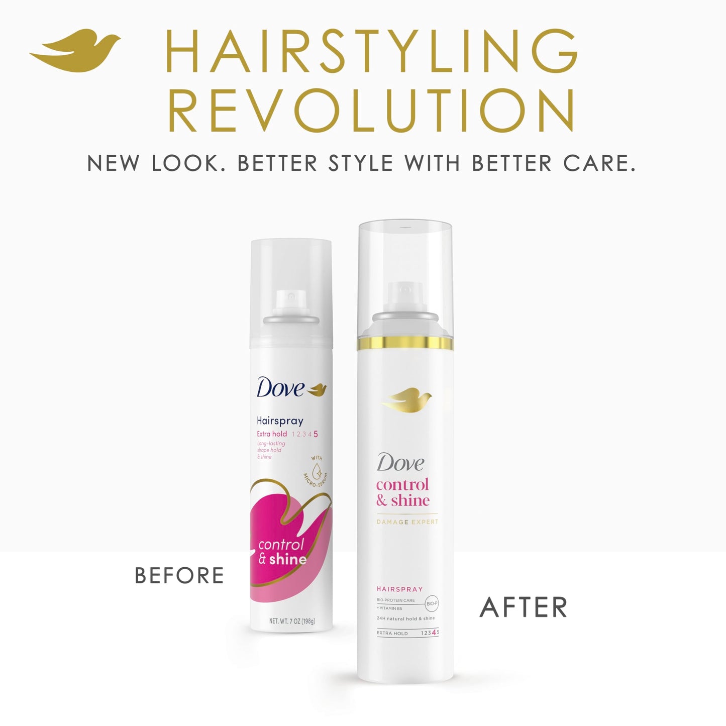 Dove Style + Care Hairspray, Strength & Shine, Extra Hold 7 oz ( Pack of 2) Beauty & Personal Care Dove