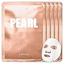 LAPCOS Pearl Sheet Mask, Daily Face Mask with Probiotics to Clarify Skin, Korean Beauty Favorite, 5-Pack Beauty & Personal Care LAPCOS