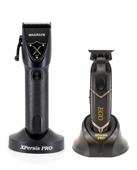 XPERSIS PRO Magnate Quiet DLC Fade Blade Hair Clippers for Mens,Barbers Professional Cordless Hair Clippers + Cordless Brushless Hair Trimmers Beauty and Personal Care XPERSIS