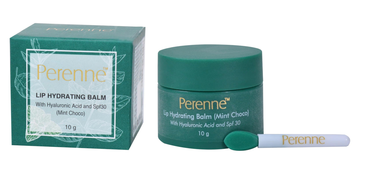 Perenne Lip Hydrating balm For (Mint Choco) With Hyaluronic acid and SPF (10 gm) Beauty and Personal Care Perenne
