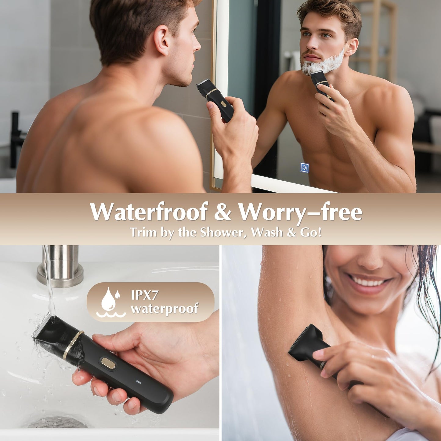 Eilveey Bikini Trimmer Electric Facial Hair Remover for Women Waterproof Beauty and Personal Care Eilveey