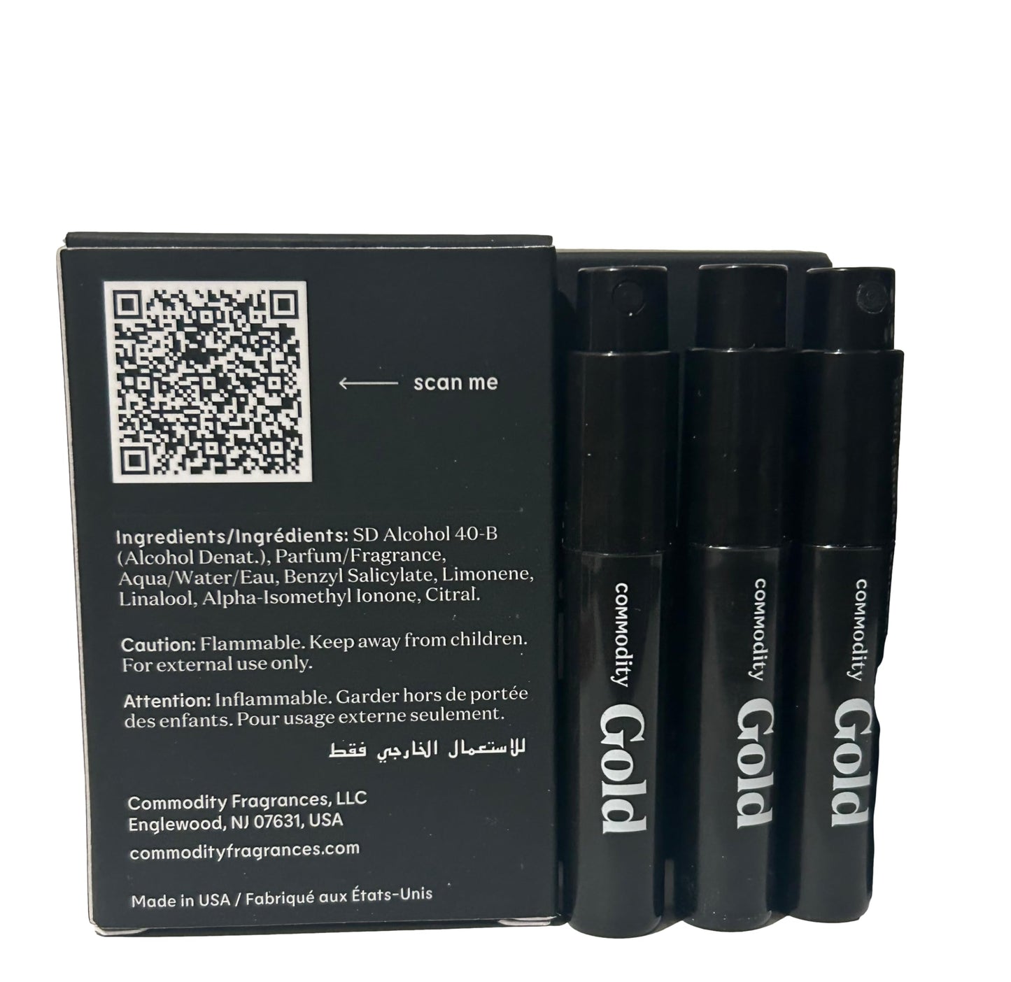 Commodity GOLD UNISEX Perfume EDP Vial 2 ml / 0.07 oz - (SET OF 3) 9873 Beauty & Personal Care Commodity