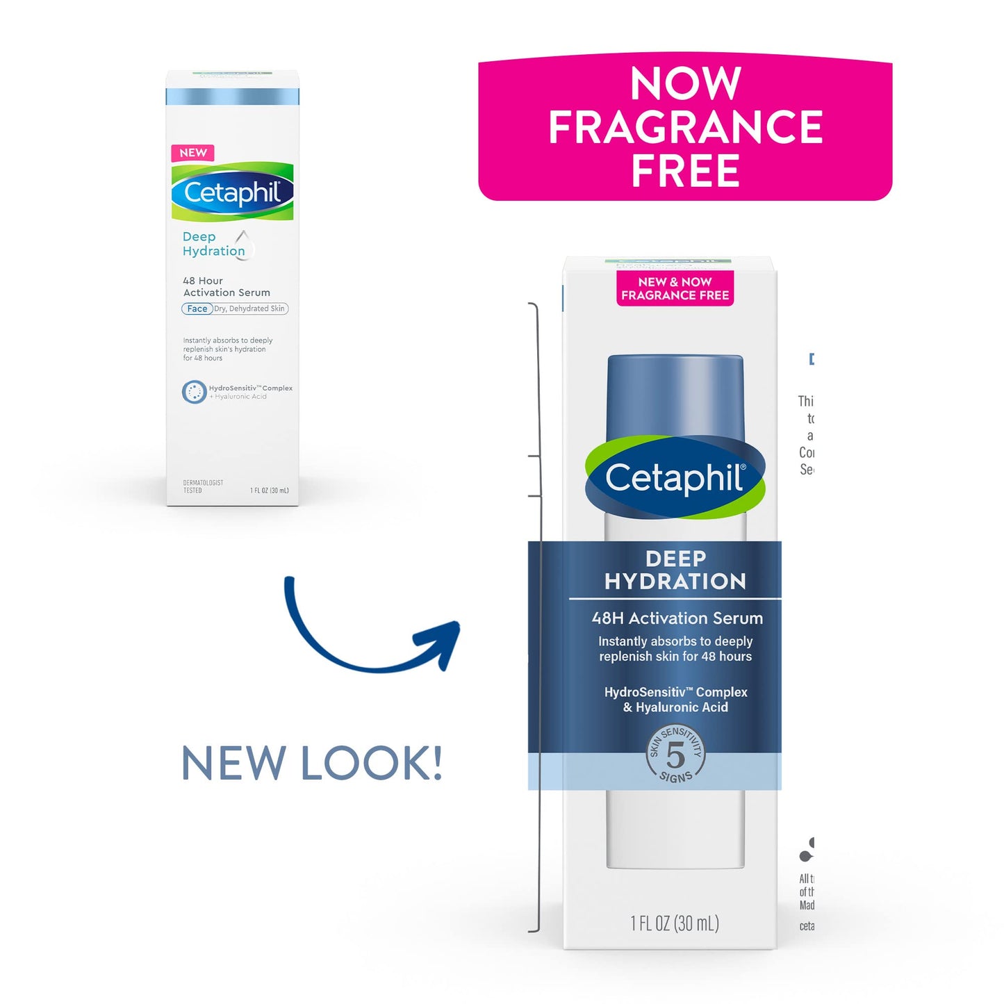 Cetaphil Deep Hydration 48Hr Activation Serum, 1 fl oz, 48 Hr Face Moisturizer for Dry, Sensitive Skin, With Hyaluronic Acid, Vitamin E & B Beauty & Personal Care Cetaphil