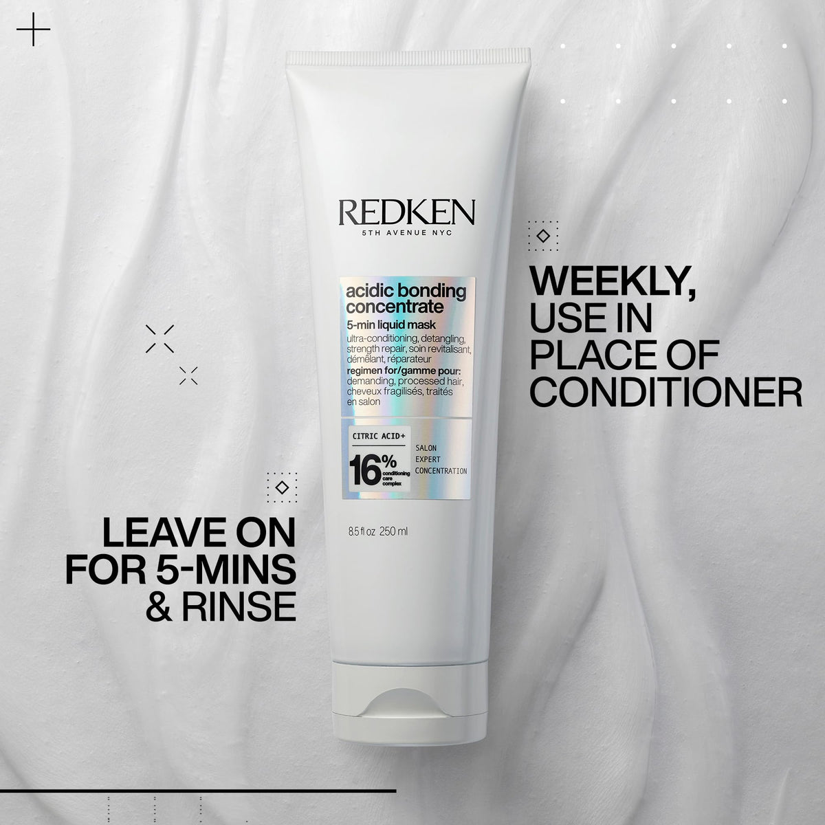 Redken Acidic Bonding Concentrate Mask - For Damaged Hair, 1 fl oz