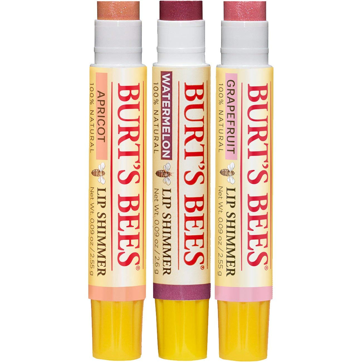 Burt's Bees Kissable Color Holiday Gift Set, 3 Lip Shimmers in Gift Box - Cool Collection in Watermelon, Apricot and Grapefruit Beauty & Personal Care Burt's Bees