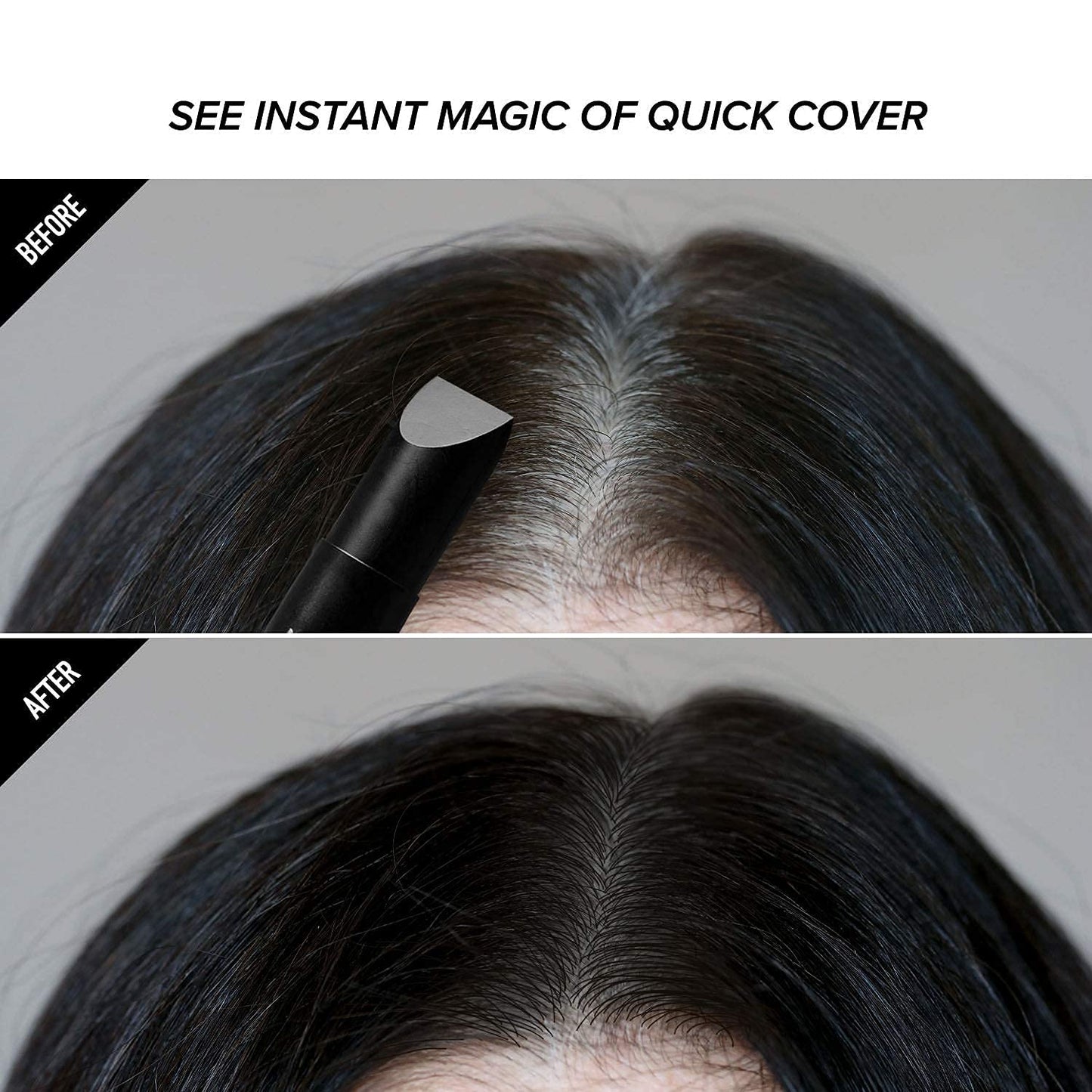 KISS Trucolor Instant Gray Hair Touch Up Stick Black KGC01 Beauty & Personal Care KISS