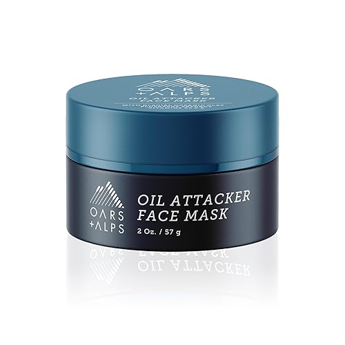 Oars + Alps Oil Attacker Face Mask, Dermatologist Tested Facial Cleanser with Kaolin Clay and Niacinamide, TSA Friendly, 2 Oz Beauty & Personal Care Oars + Alps