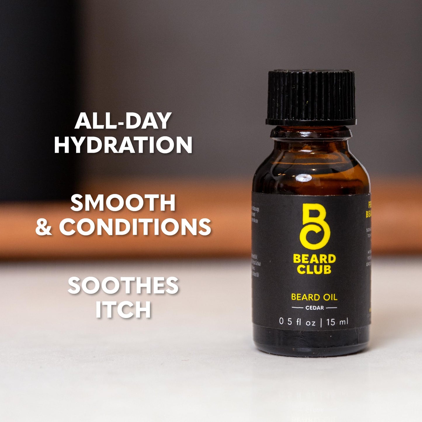 The Beard Club Premium Cedar Beard Oil for Men - Natural Castor & Almond Oils - Beard & Mustache Conditioner - Hydrates, Moisturizes, Softens Beauty and Personal Care The Beard Club
