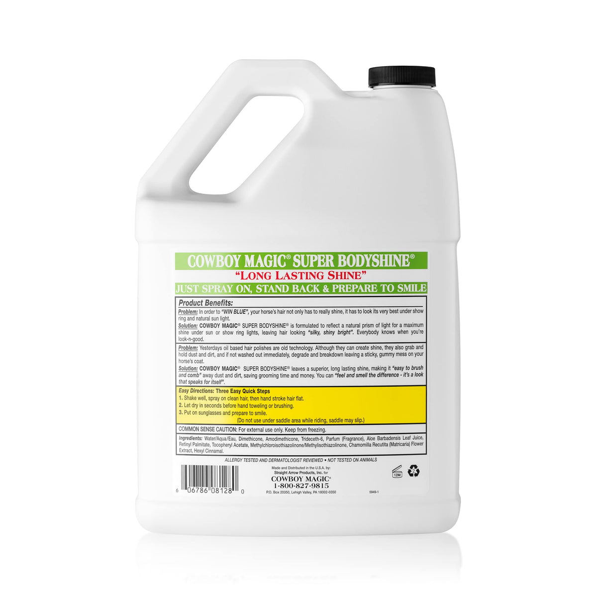 COWBOY MAGIC Super Bodyshine FAST DRY REPEL DUST DETANGLE HAIR Refill Gallon Beauty & Personal Care Cowboy Magic