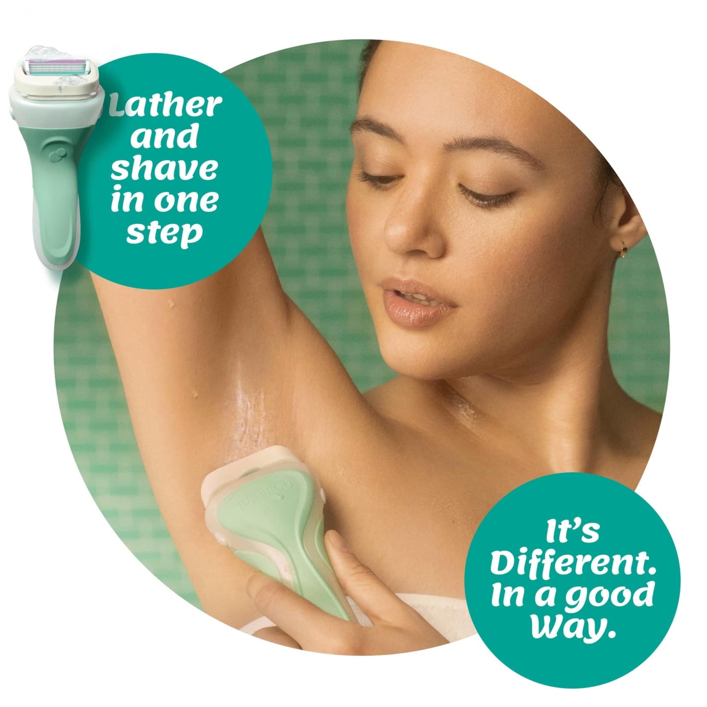 Schick Intuition Razors for Women with Sensitive Skin | 1 Razor & 4 Intuition Razor Blades Refill with Organic Aloe Beauty and Personal Care INTUITION