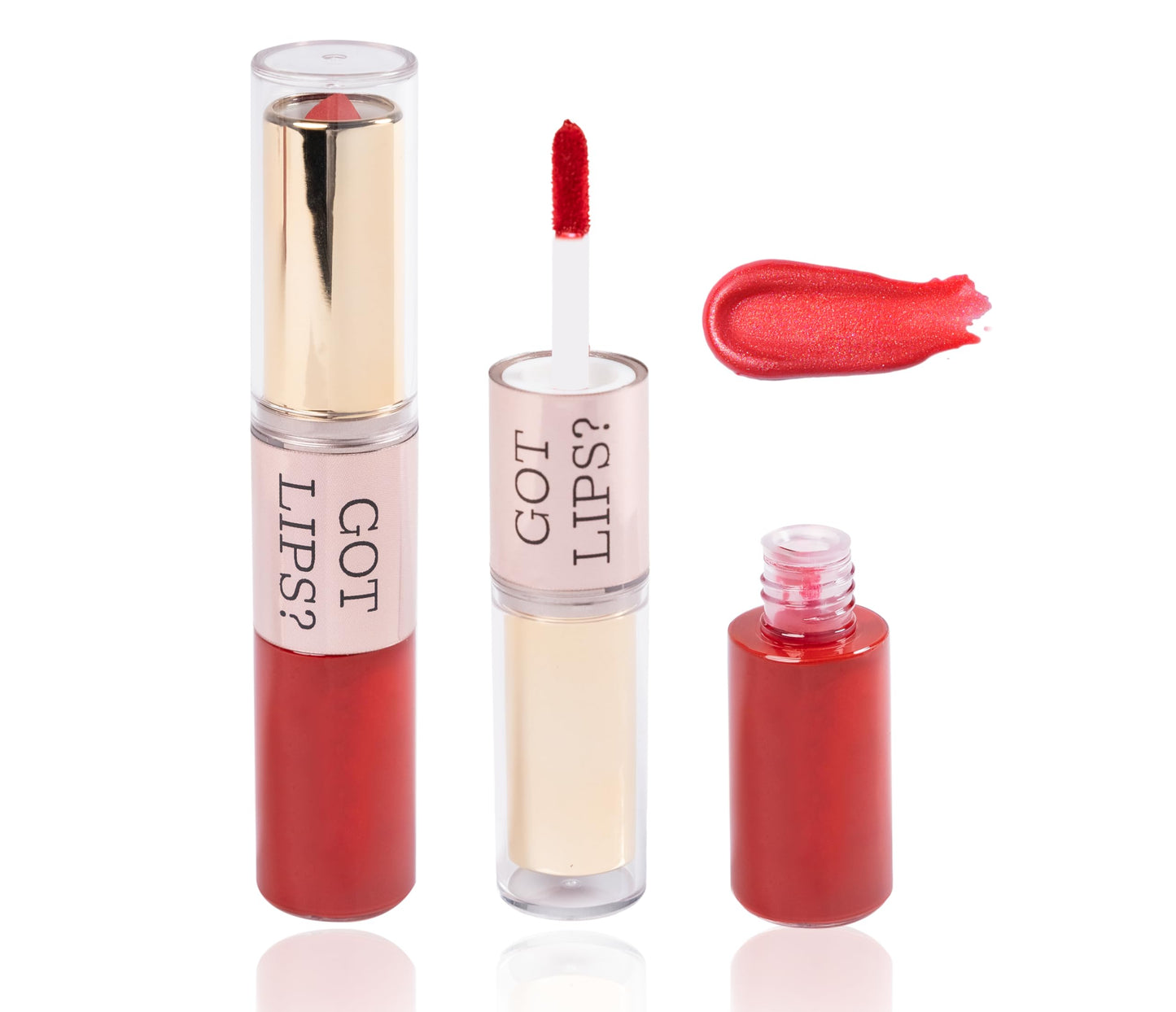 Got Lips? 2in1 Matte Lipstick & Liquid Lipgloss Lipstick - Richly Pigmented, Nourishing, Hydrating, Lightweight Velvety, Kissable, Anti-Smudging, Long Beauty & Personal Care got? WE GOT THE SOLUTIONS!