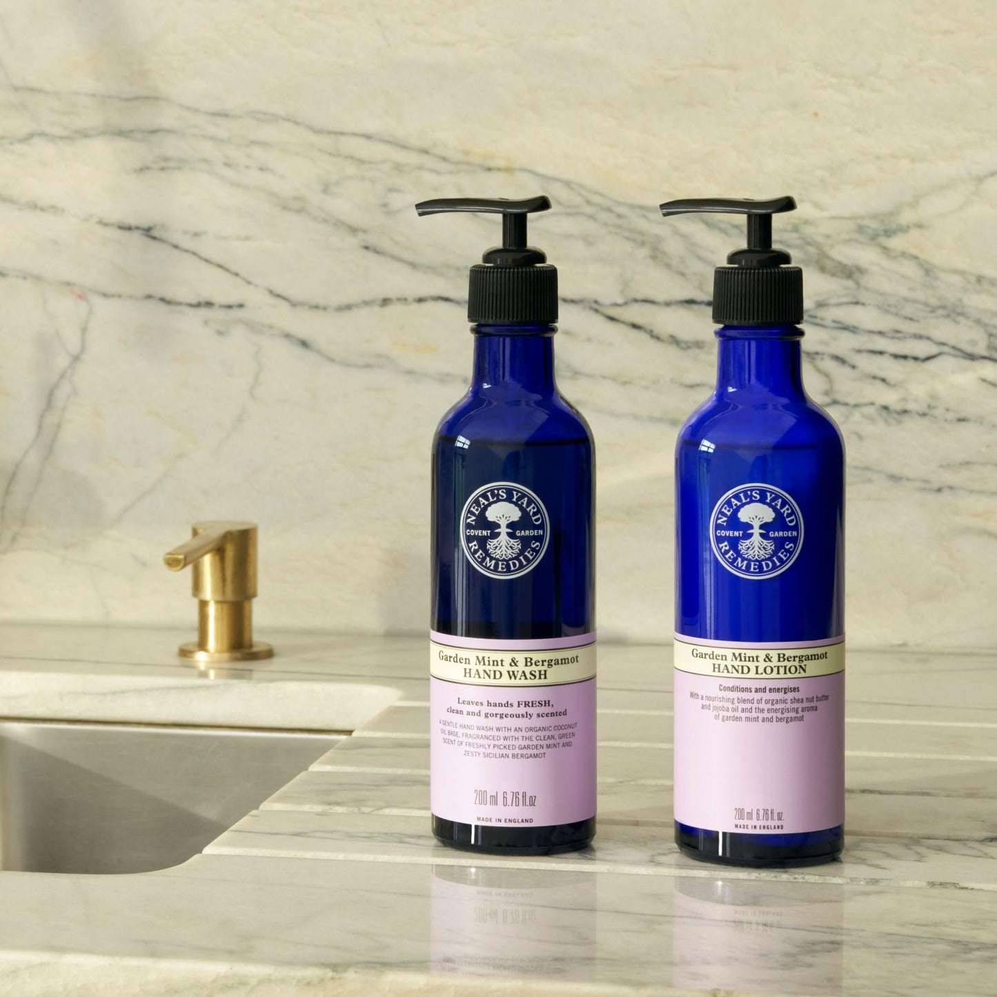 Neal's Yard Remedies Garden Mint & Bergamot Hand Wash | Refreshing Hand Soap | Certified Organic Hand Soap | 6.76 fl. oz. Beauty & Personal Care Neal's Yard Remedies