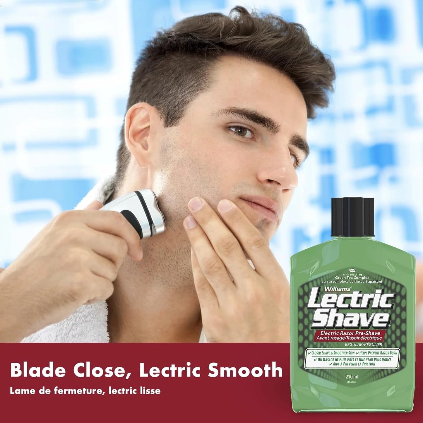 Williams Lectric Shave - Electric Razor Pre-Shave with Soothing Green Tea Complex, 7 fl oz (207 mL) Beauty & Personal Care Lectric Shave