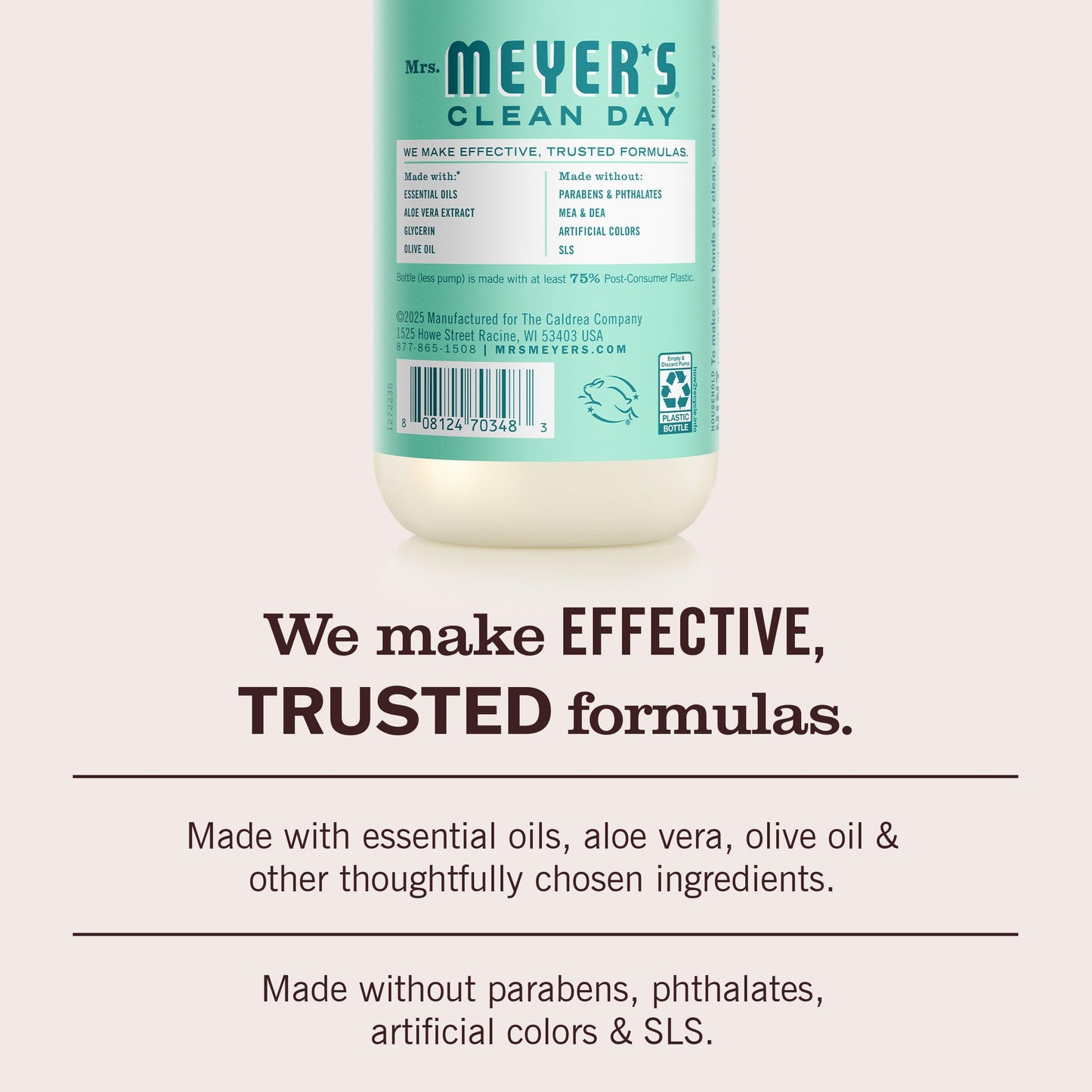 MRS. MEYER'S CLEAN DAY Hand Soap, Mint Scent, 12.5 Fl Oz Bottle Beauty & Personal Care Mrs. MEYER'S