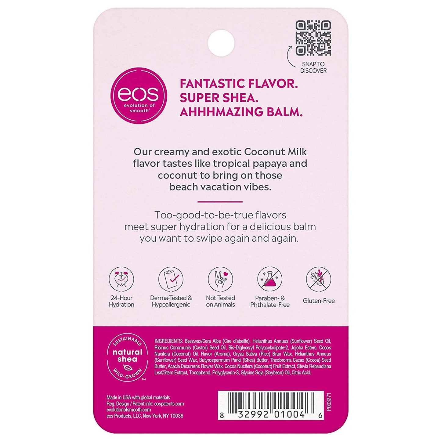 EOS Super Soft Shea Lip Balm, Coconut Milk 0.25 oz (Pack of 12) Beauty & Personal Care eos