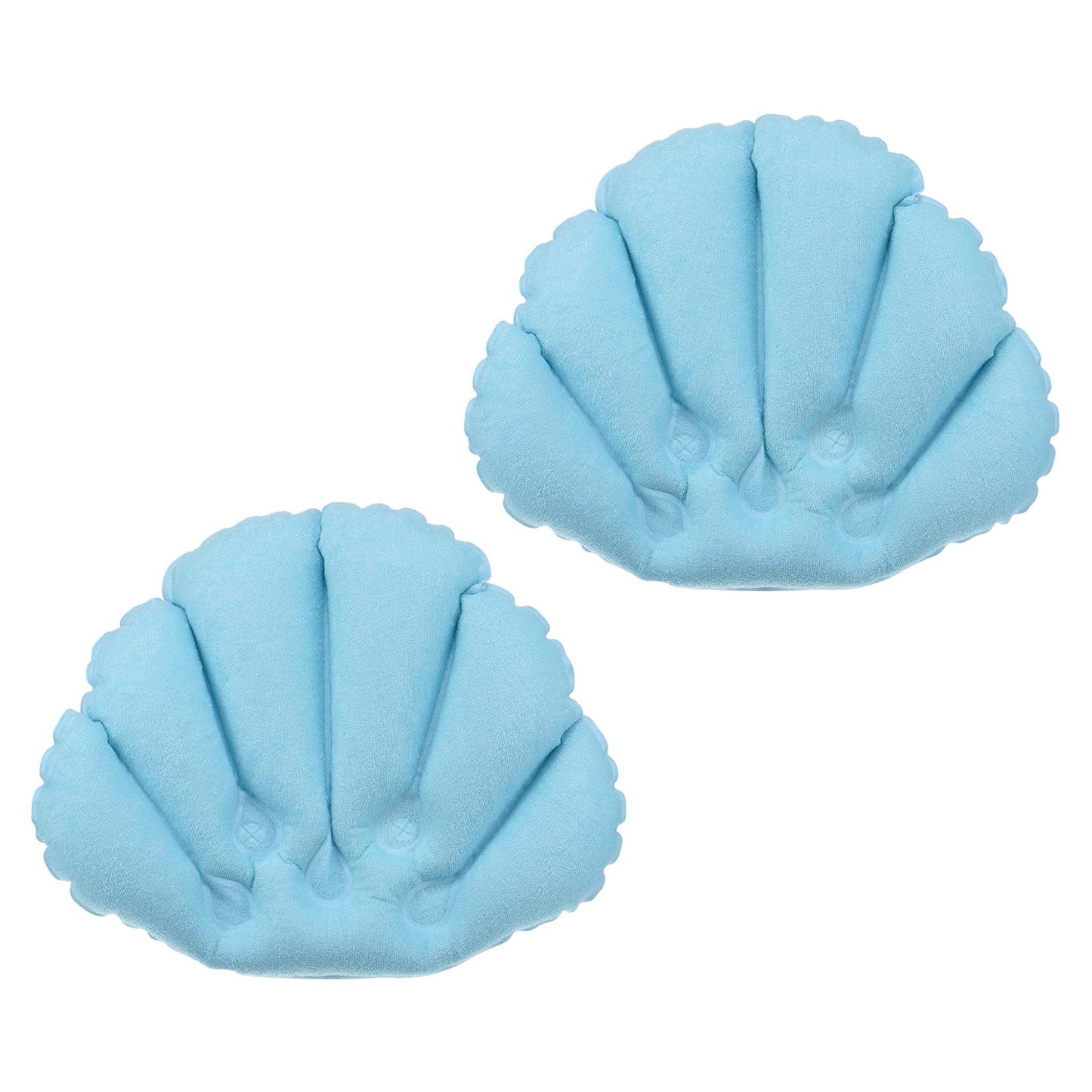 M METERXITY 2 Pack Inflatable Bath Pillow - Ultralight Inflatable Compressible Pillow with Suction Cups, Neck Support, Apply to Bathtub (Blue) Beauty and Personal Care M METERXITY