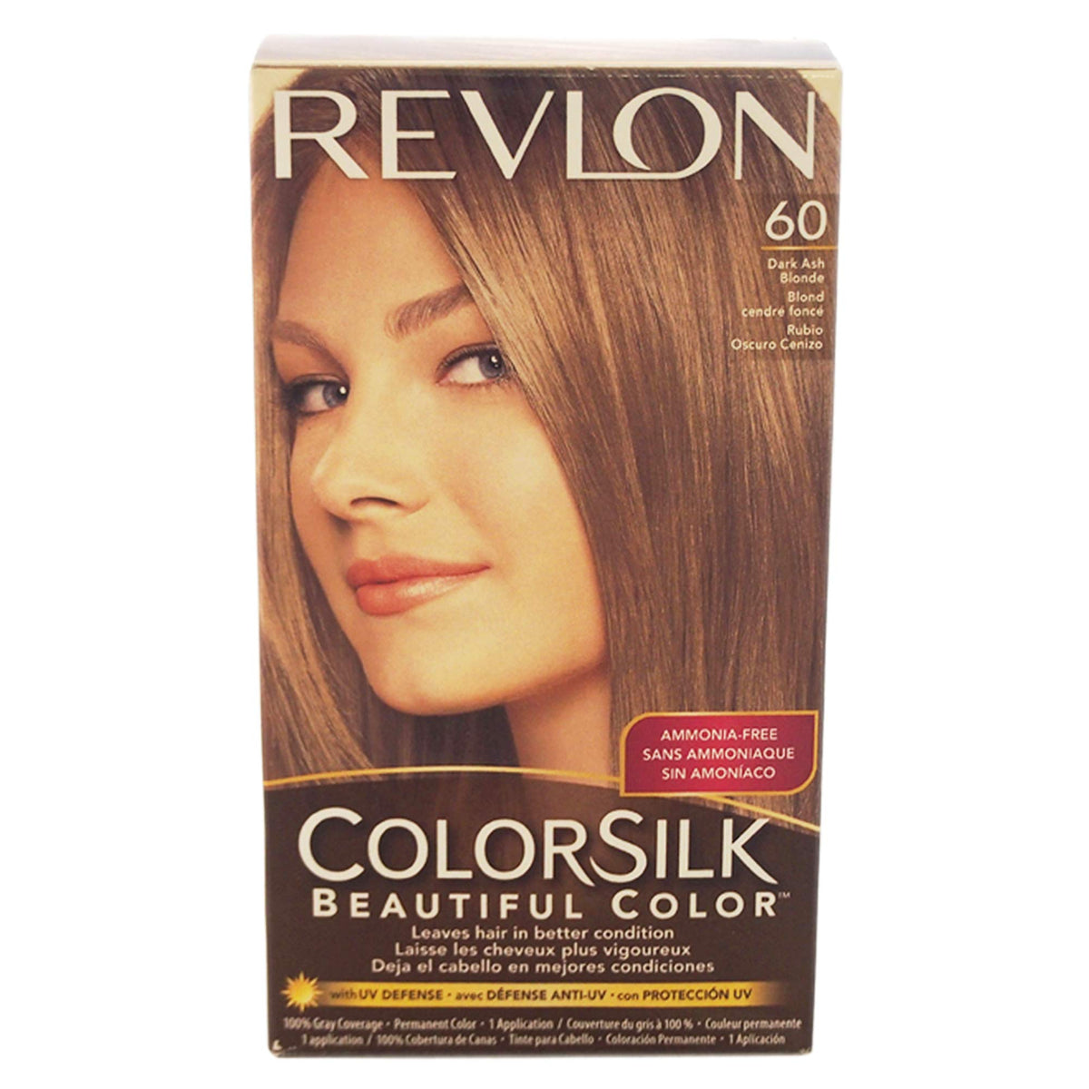 Revlon Colorsilk Hair Color 60 Dark Ash Blonde, Pack of 3 Beauty & Personal Care REVLON