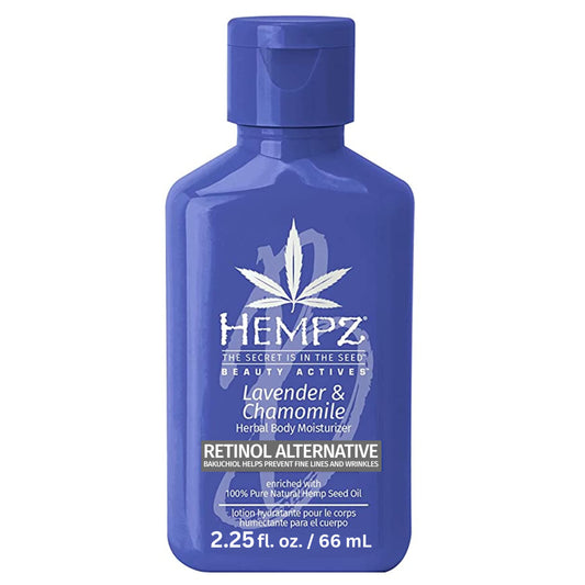 Hempz Body Lotion - Lavender & Chamomile Limited Edition Mini Daily Moisturizing Cream, Shea Butter, Aloe, Body Moisturizer - Travel Size 2.25 Fl Oz Beauty & Personal Care Hempz
