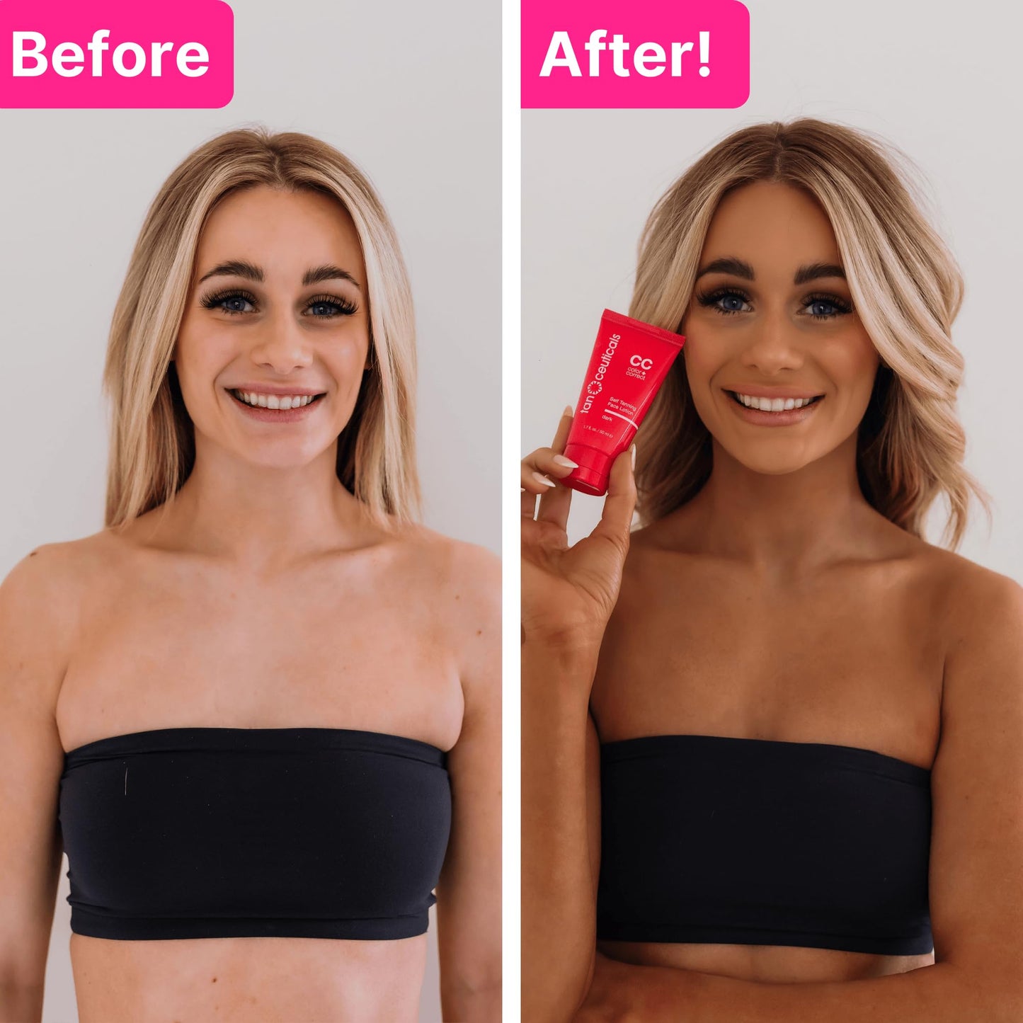 Tanceuticals Facial Self Tanner - Self Tanning Lotion for Face Gives Natural, Long Lasting Sunless Tan - Fresh Coconut Scent - Won’t Clog Pores or Beauty & Personal Care Tanceuticals