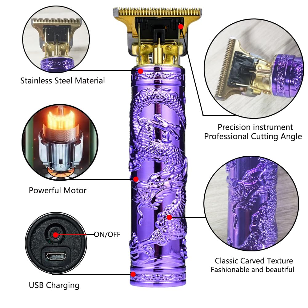 YIPINER Hair Clippers for Men, Cordless Hair Clippers, Travel Small Hair Clipper 5.7" Hair Clipper Classical Sculpting Styling Rechargeable Hair Beauty and Personal Care YIPINER