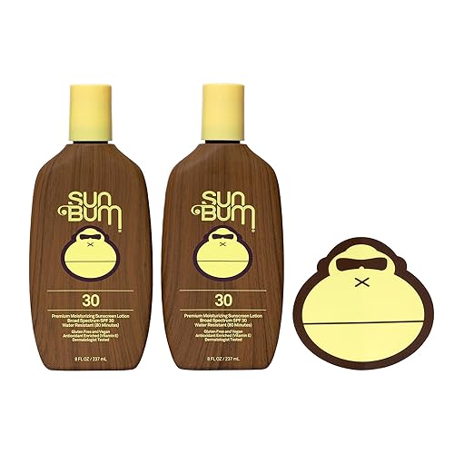 Sun Bum Original Moisturizing Sunscreen Lotion SPF 30 with Sonny Sticker, Vegan and Hawaii 104 Act Compliant Octinoxate & Oxybenzone Free, Broad Beauty & Personal Care Sun Bum