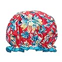 allydrew Reusable Women's Waterproof Shower Caps for Long Hair, Exotic Floral Beauty & Personal Care allydrew