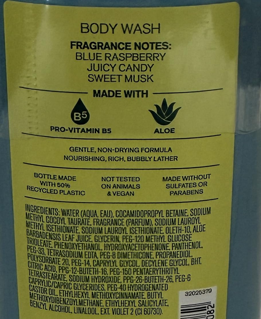 Bath & Body Works Women's Blue Raspberry Burst Shower Gel Body Wash 10 Ounce Beauty & Personal Care Bath & Body Works