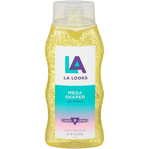La Looks Gel #9 Mega Mega 20 Ounce (Yellow) (591ml) Pack of 3 Beauty & Personal Care L.A. Looks