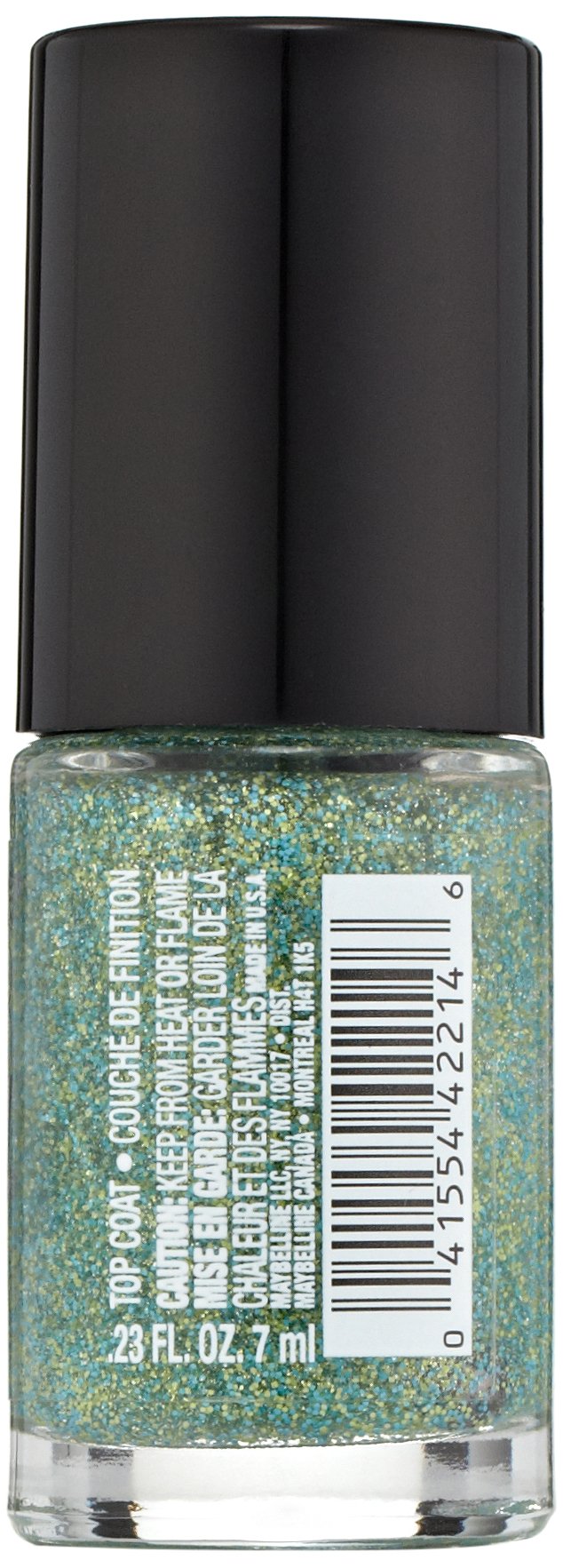 Maybelline New York Color Show Veils Nail Lacquer Top Coat, Teal Beam, 0.23 Fluid Ounce