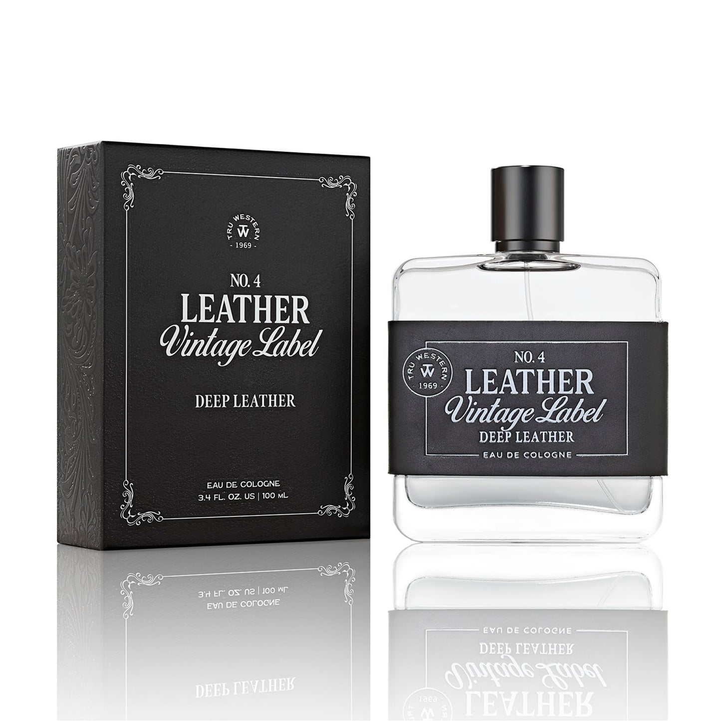 Leather No. 4 by Tru Western, Vintage Label Deep Leather Beauty & Personal Care Tru Fragrance Beauty