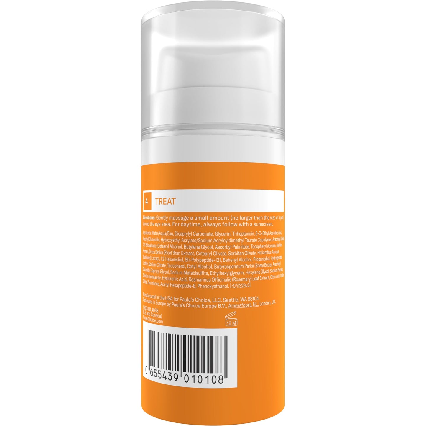 Paula's Choice C5 Super Boost Eye Cream for Dark Circles, Puffy Eyes, Fine Lines & Crow’s Feet, Eye Repair Cream with 5% Vitamin C, Hyaluronic Acid Beauty & Personal Care Paula's Choice