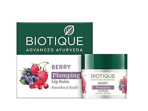 Biotique Bio Berry Plumping Lip Balm 12 Gm I Soothes & Swell Lips I Unscented Lip Repair Lip Balm for Dry, Cracked Lips I For Men, Women, Beauty & Personal Care Biotique